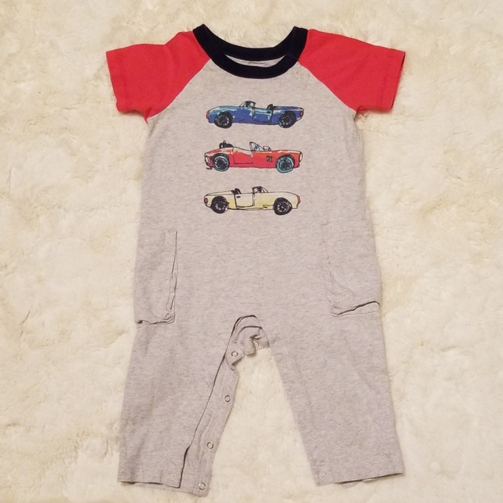 Tea baby boys short sleeve romper size 6-9 months